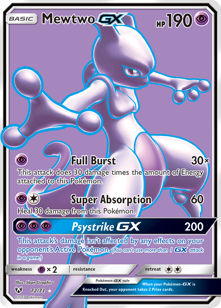 Mewtwo GX (72/73) [Sun & Moon: Shining Legends] | Enigma On Main