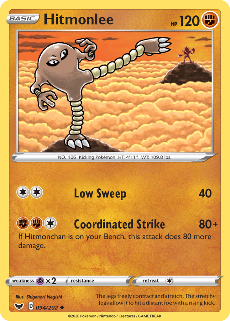 Hitmonlee (094/202) [Sword & Shield: Base Set] | Enigma On Main