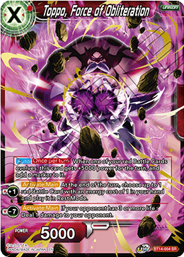 Toppo, Force of Obliteration (BT14-004) [Cross Spirits] | Enigma On Main