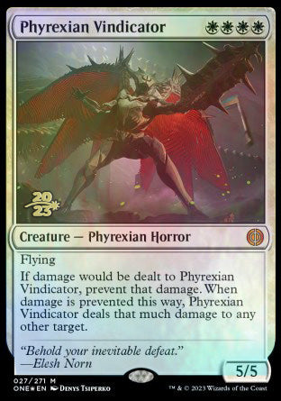 Phyrexian Vindicator [Phyrexia: All Will Be One Prerelease Promos] | Enigma On Main