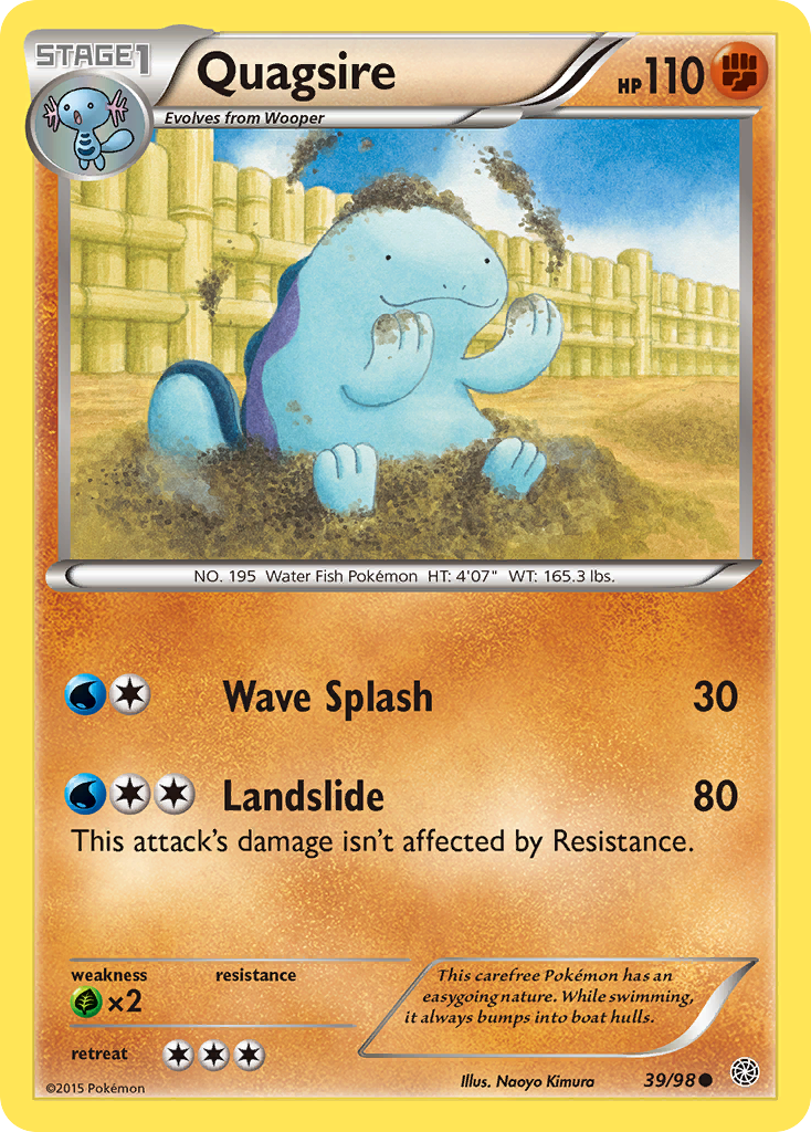 Quagsire (39/98) [XY: Ancient Origins] | Enigma On Main