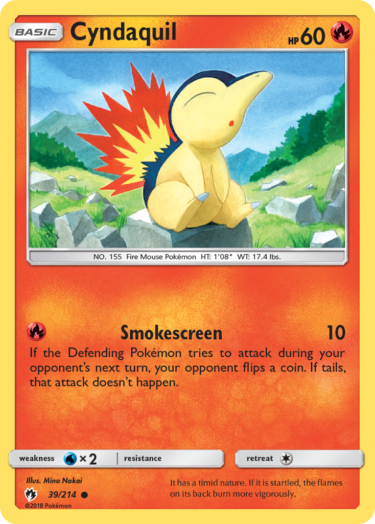 Cyndaquil (39/214) [Sun & Moon: Lost Thunder] | Enigma On Main