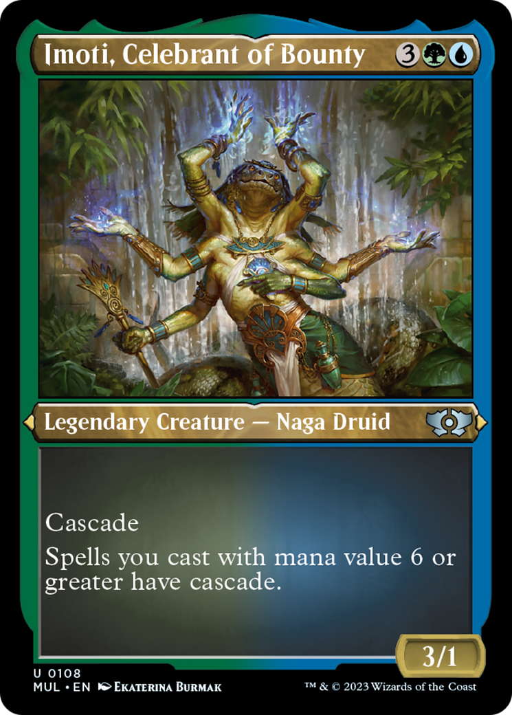 Imoti, Celebrant of Bounty (Foil Etched) [Multiverse Legends] | Enigma On Main