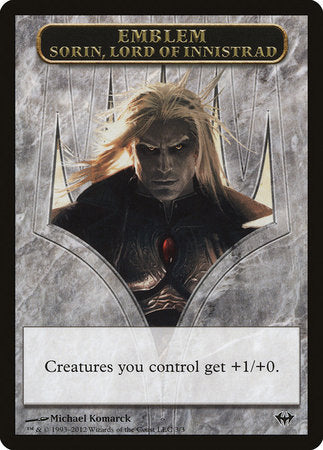 Emblem - Sorin, Lord of Innistrad [Dark Ascension Tokens] | Enigma On Main