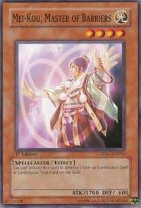 Mei–Kou, Master of Barriers [Structure Deck: Spellcaster's Command] [SDSC-EN016] | Enigma On Main