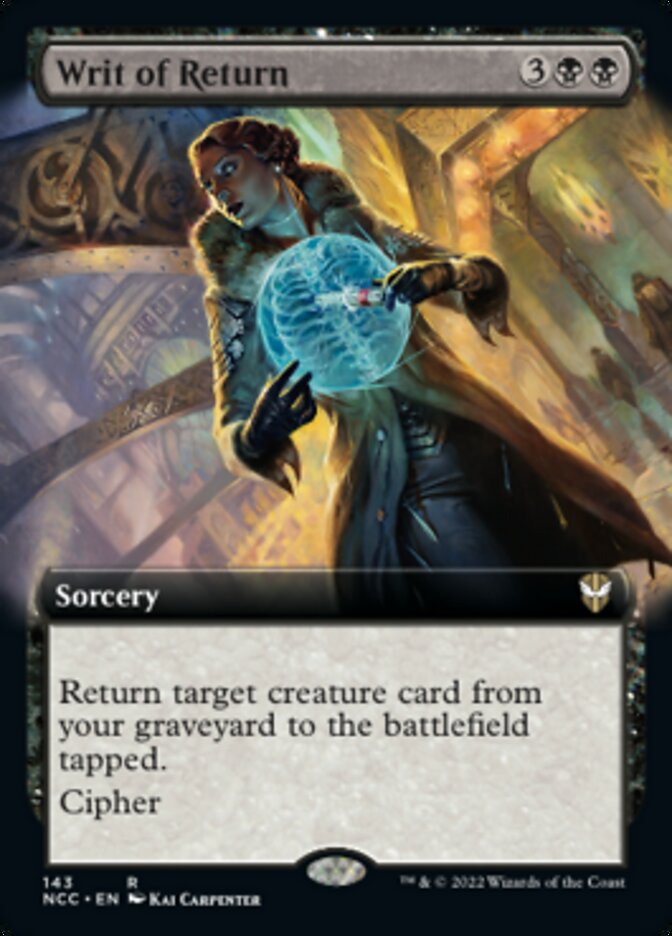 Writ of Return (Extended Art) [Streets of New Capenna Commander] | Enigma On Main