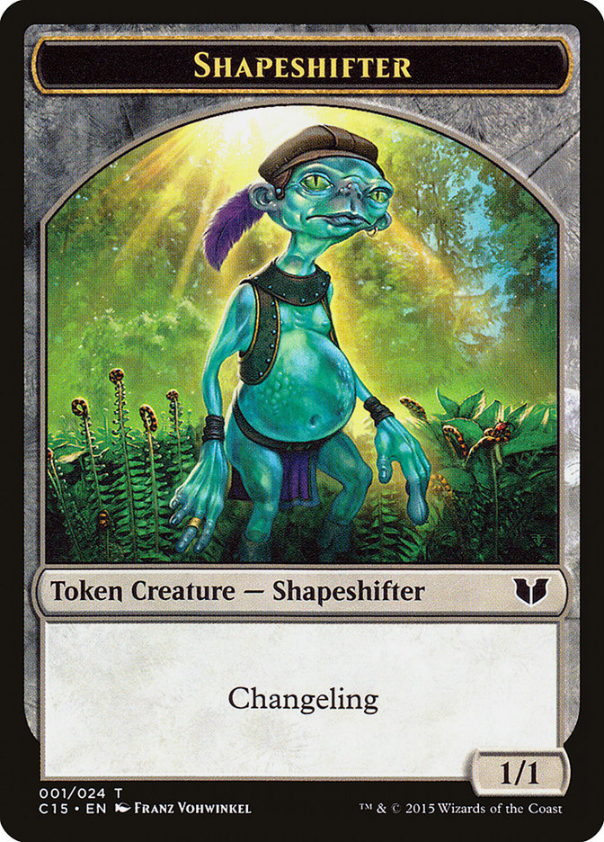 Shapeshifter // Shapeshifter Double-Sided Token [Commander 2015 Tokens] | Enigma On Main