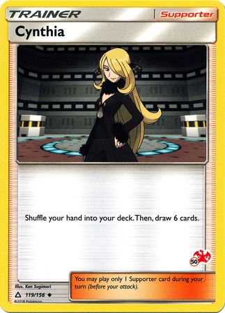 Cynthia (119/156) (Charizard Stamp #50) [Battle Academy 2020] | Enigma On Main