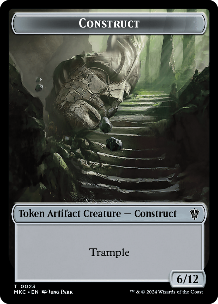 Construct // Soldier Double-Sided Token [Murders at Karlov Manor Commander Tokens] | Enigma On Main