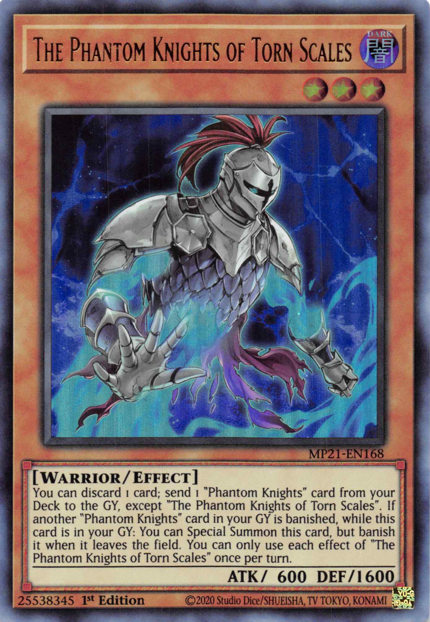 The Phantom Knights of Torn Scales [MP21-EN168] Ultra Rare | Enigma On Main