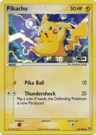 Pikachu (60/106) (Stamped) [EX: Emerald] | Enigma On Main