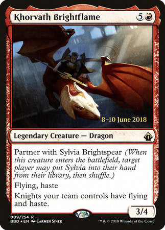 Khorvath Brightflame [Battlebond Promos] | Enigma On Main