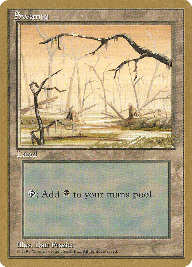 Swamp (ll370) (Leon Lindback) [Pro Tour Collector Set] | Enigma On Main