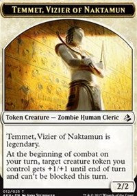 Temmet, Vizier of Naktamun // Zombie Token [Amonkhet Tokens] | Enigma On Main