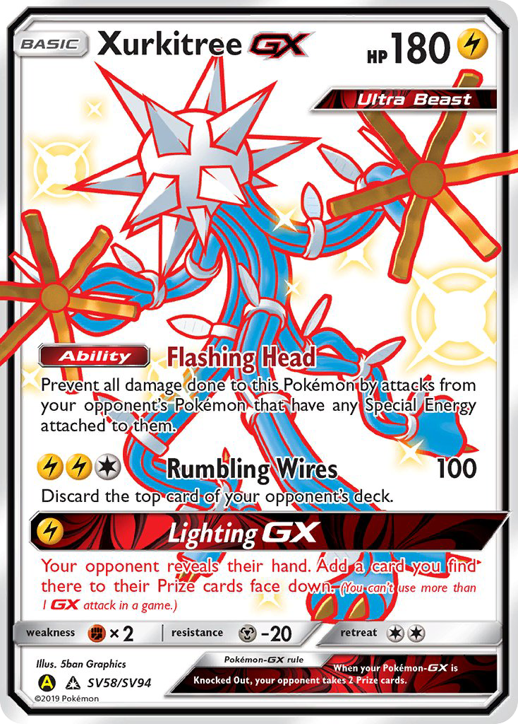 Xurkitree GX (SV58/SV94) [Sun & Moon: Hidden Fates - Shiny Vault] | Enigma On Main