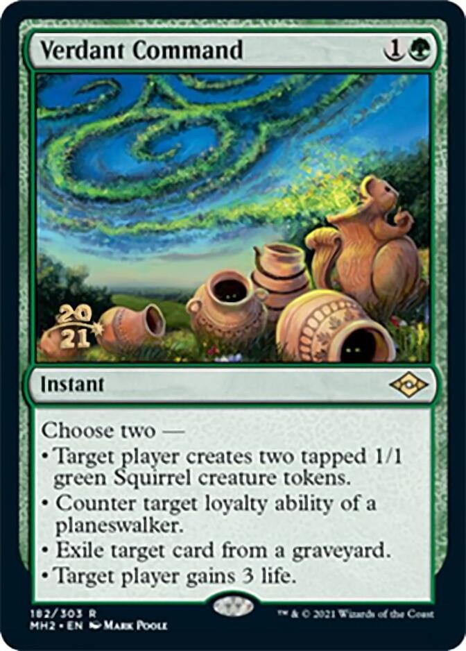 Verdant Command [Modern Horizons 2 Prerelease Promos] | Enigma On Main