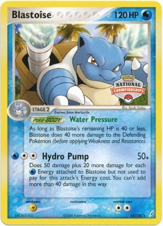 Blastoise (14/100) (National Championship Promo) [EX: Crystal Guardians] | Enigma On Main