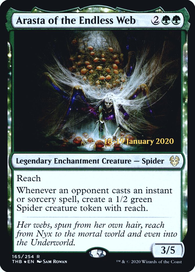 Arasta of the Endless Web [Theros Beyond Death Prerelease Promos] | Enigma On Main
