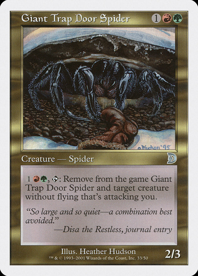 Giant Trap Door Spider [Deckmasters] | Enigma On Main