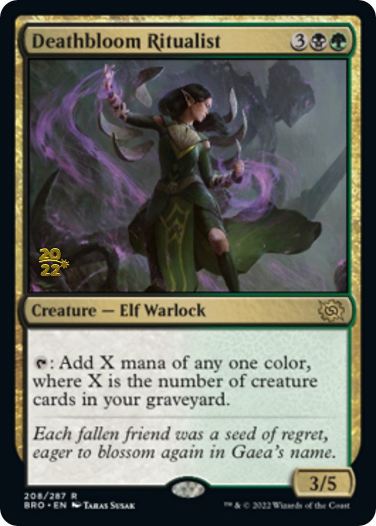 Deathbloom Ritualist [The Brothers' War: Prerelease Promos] | Enigma On Main