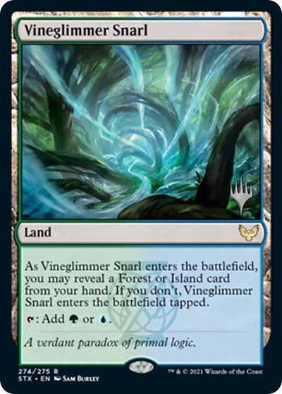 Vineglimmer Snarl (Promo Pack) [Strixhaven: School of Mages Promos] | Enigma On Main