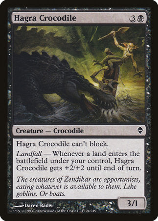 Hagra Crocodile [Zendikar] | Enigma On Main