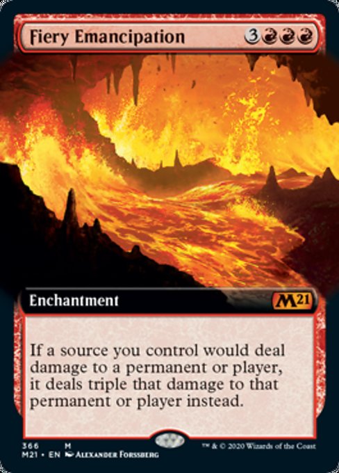 Fiery Emancipation (Extended Art) [Core Set 2021] | Enigma On Main