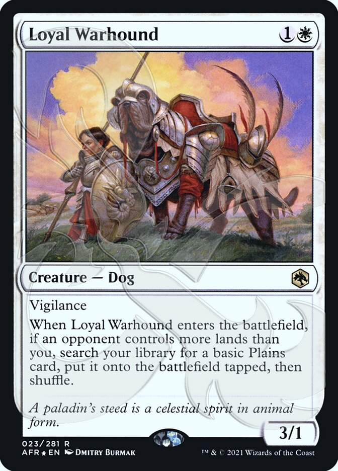 Loyal Warhound (Ampersand Promo) [Dungeons & Dragons: Adventures in the Forgotten Realms Promos] | Enigma On Main