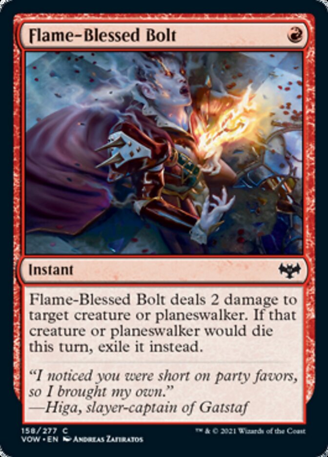 Flame-Blessed Bolt [Innistrad: Crimson Vow] | Enigma On Main