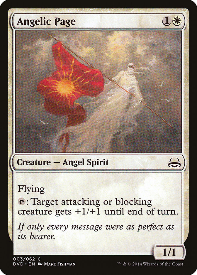 Angelic Page (Divine vs. Demonic) [Duel Decks Anthology] | Enigma On Main