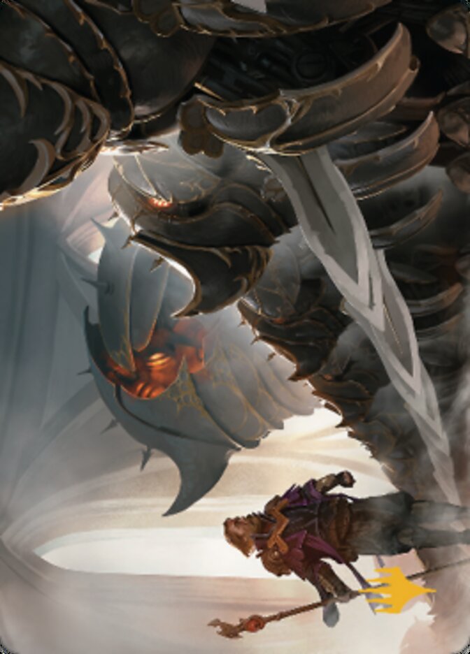 Mass Production Art Card (Gold-Stamped Planeswalker Symbol) [The Brothers' War Art Series] | Enigma On Main