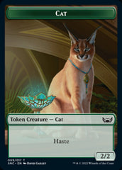 Cat // Wizard Double-sided Token [Streets of New Capenna Tokens] | Enigma On Main