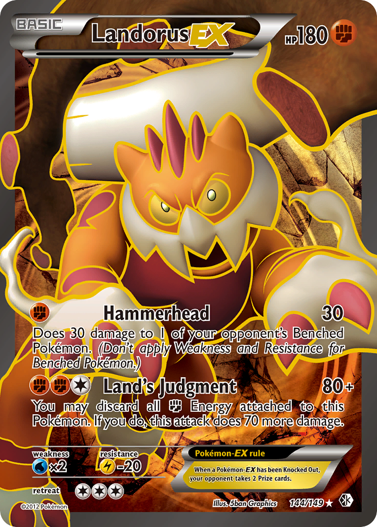 Landorus EX (144/149) [Black & White: Boundaries Crossed] | Enigma On Main