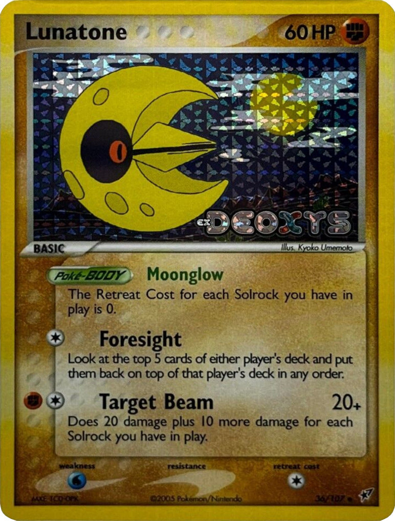 Lunatone (36/107) (Stamped) [EX: Deoxys] | Enigma On Main