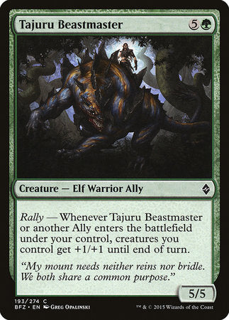 Tajuru Beastmaster [Battle for Zendikar] | Enigma On Main