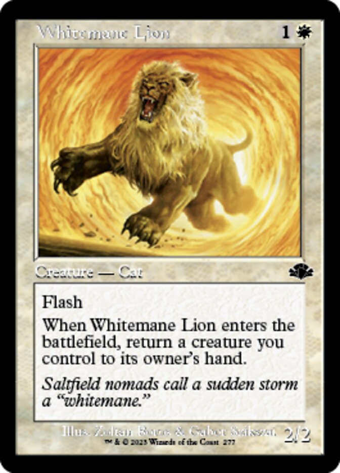 Whitemane Lion (Retro) [Dominaria Remastered] | Enigma On Main