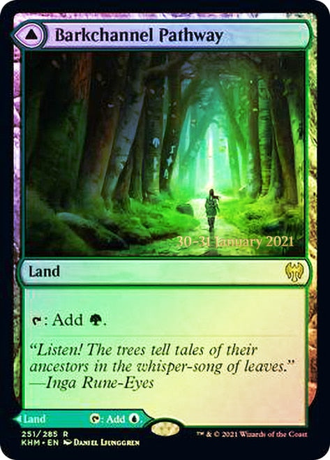 Barkchannel Pathway // Tidechannel Pathway  [Kaldheim Prerelease Promos] | Enigma On Main