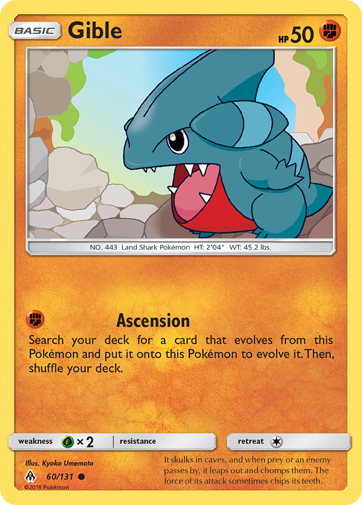 Gible (60/131) [Sun & Moon: Forbidden Light] | Enigma On Main