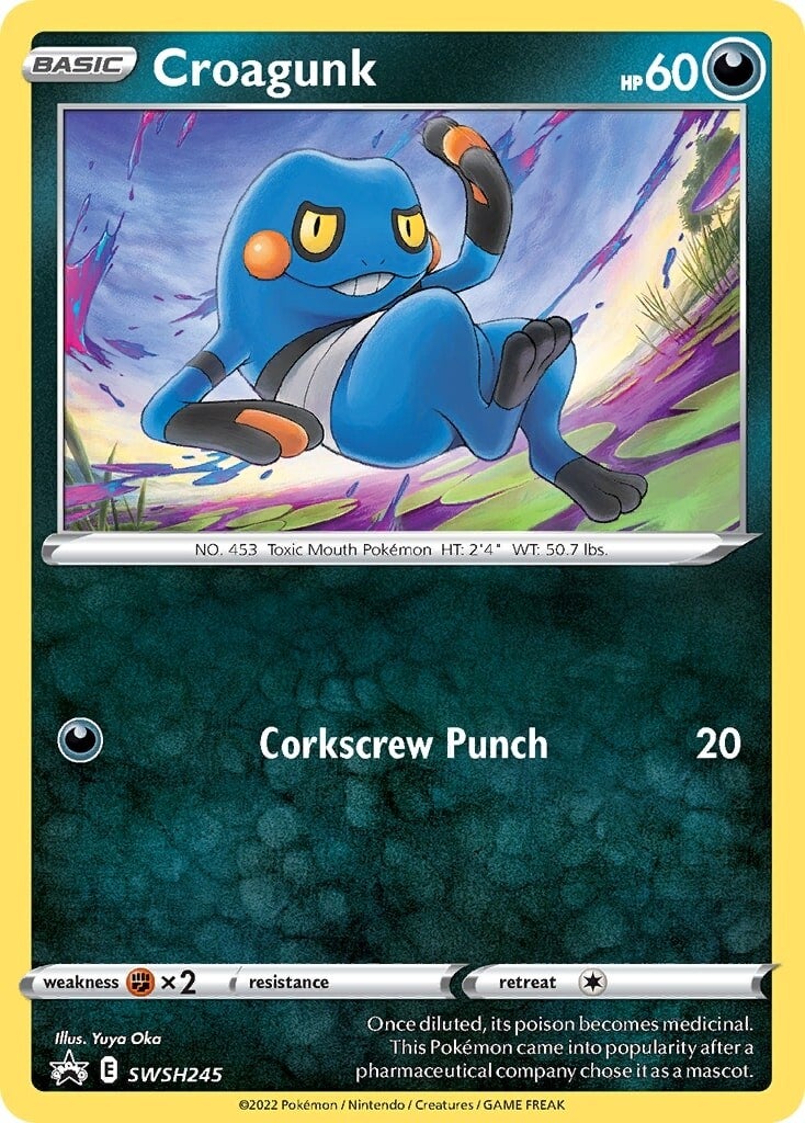 Croagunk (SWSH245) [Sword & Shield: Black Star Promos] | Enigma On Main