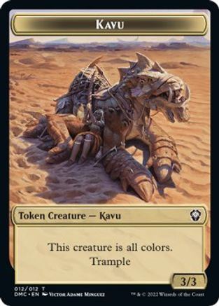 Kavu // Angel Double-sided Token [Dominaria United Commander Tokens] | Enigma On Main