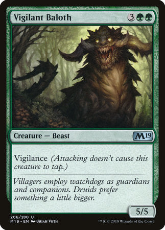 Vigilant Baloth [Core Set 2019] | Enigma On Main