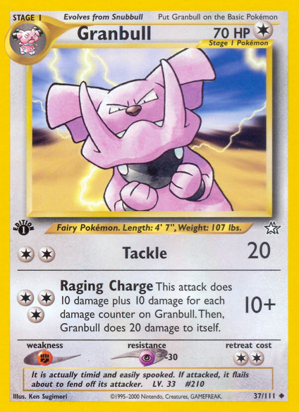 Granbull (37/111) [Neo Genesis 1st Edition] | Enigma On Main