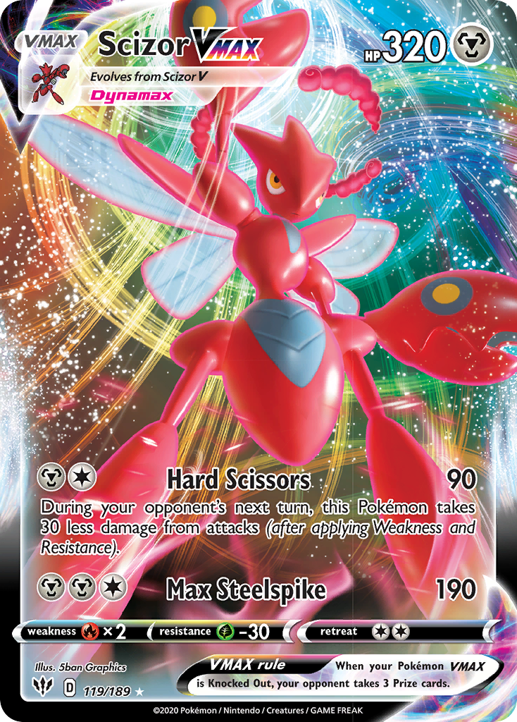 Scizor VMAX (119/189) [Sword & Shield: Darkness Ablaze] | Enigma On Main