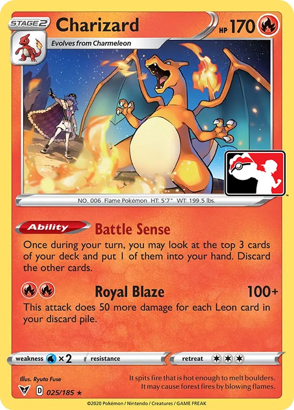 Charizard (025/185) [Prize Pack Series One] | Enigma On Main