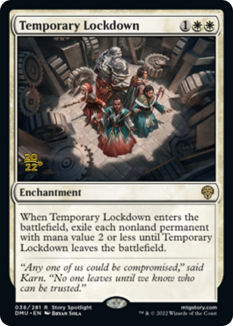 Temporary Lockdown [Dominaria United Prerelease Promos] | Enigma On Main