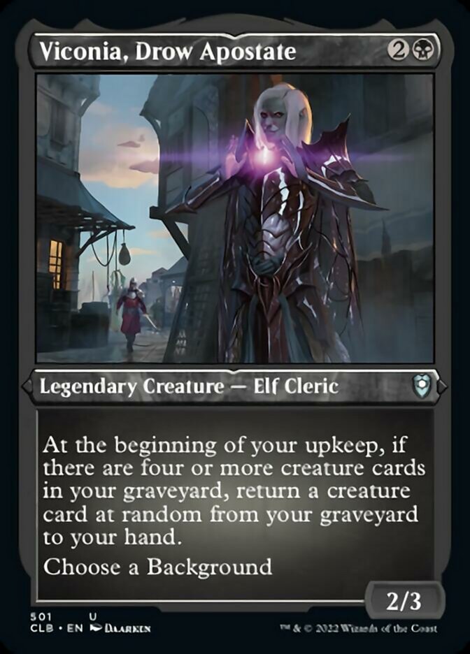 Viconia, Drow Apostate (Foil Etched) [Commander Legends: Battle for Baldur's Gate] | Enigma On Main