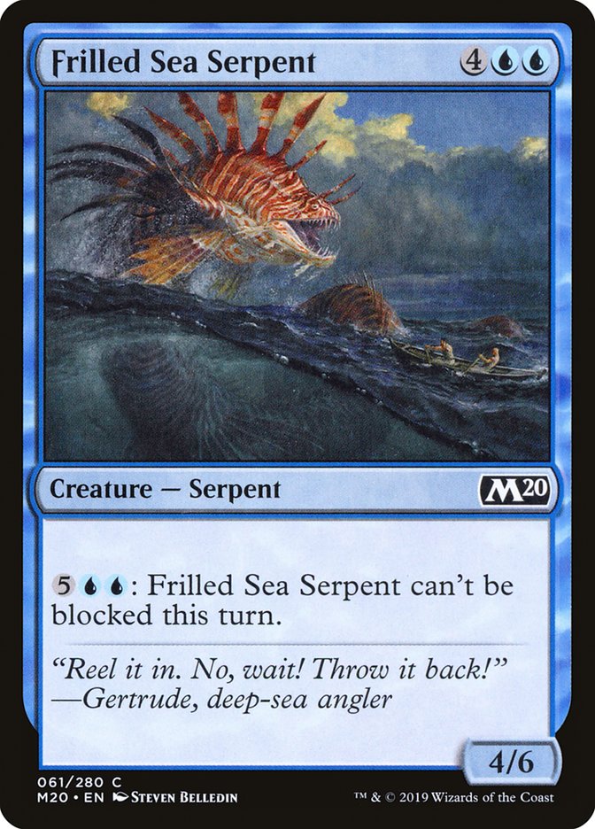 Frilled Sea Serpent [Core Set 2020] | Enigma On Main