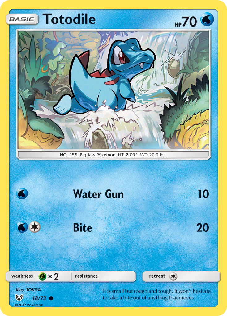 Totodile (18/73) [Sun & Moon: Shining Legends] | Enigma On Main