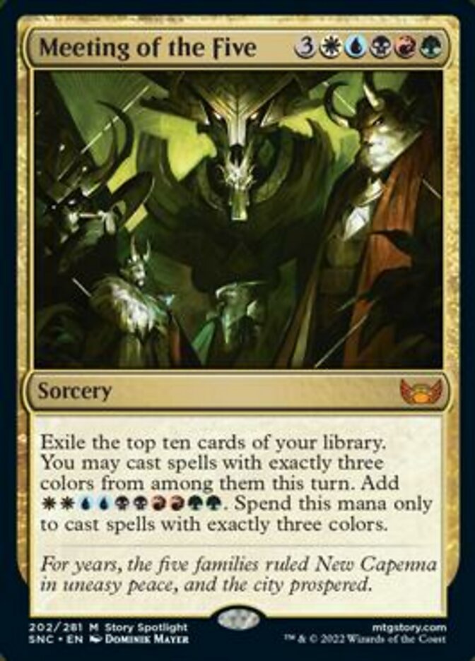 Meeting of the Five [Streets of New Capenna] | Enigma On Main