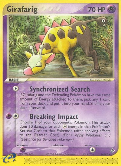 Girafarig (16/97) [EX: Dragon] | Enigma On Main